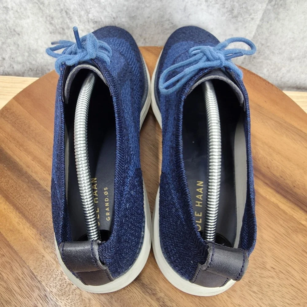 Cole Haan 4.Zerogrand Oxford Shoes Mens 9.5 M Blue Stitchlite‎ Wingtip Light